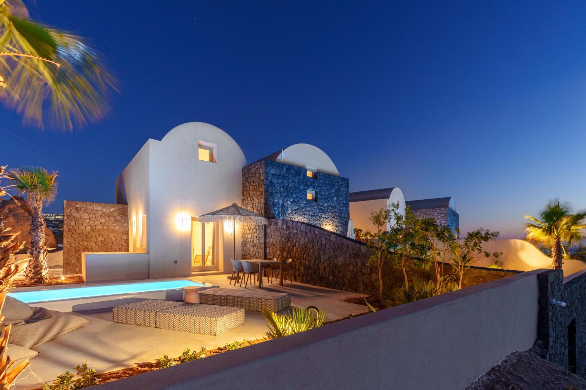 Halo Santorini - Living Experience Villa Karterádosz Kültér fotó
