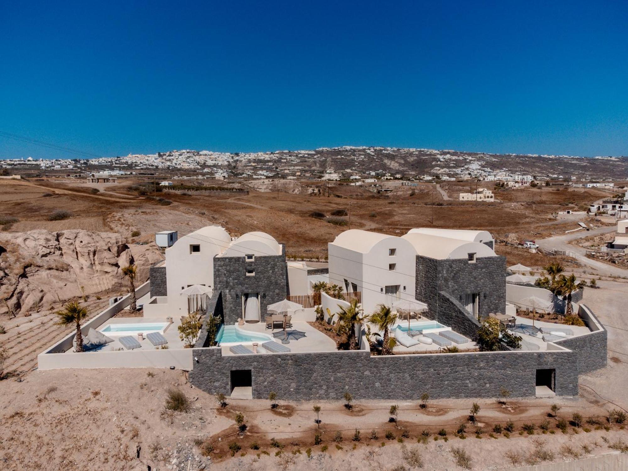 Halo Santorini - Living Experience Villa Karterádosz Kültér fotó